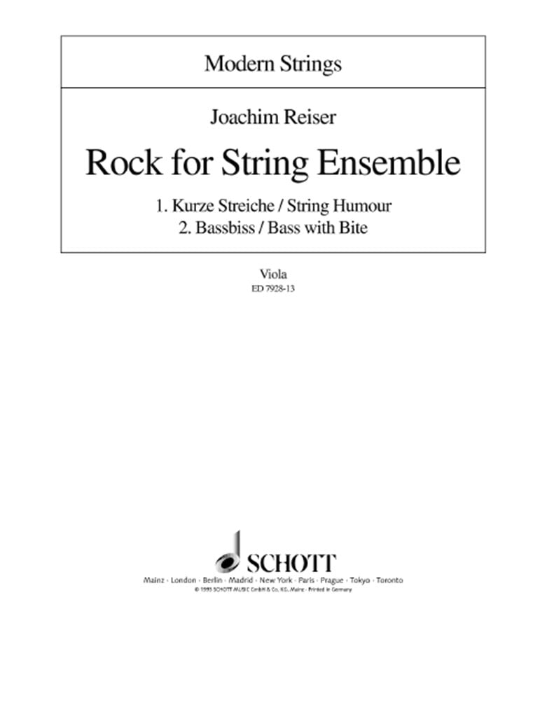 Rock for String Ensemble